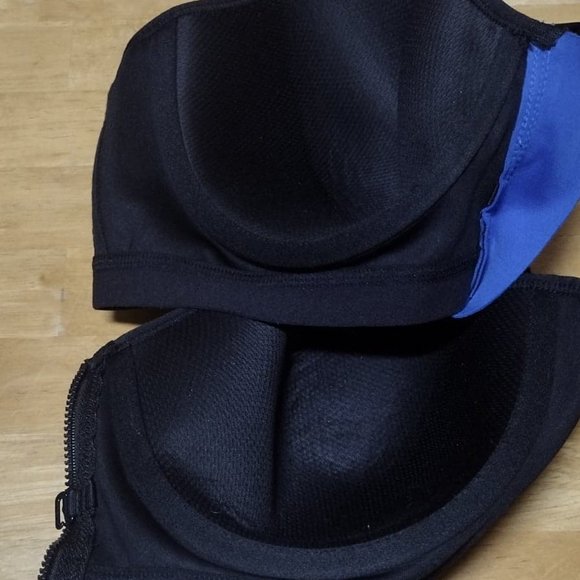 38D Maidenform Women's Sport Secure Zip Front Underwire Racerback Bra Top - Picture 3 of 6